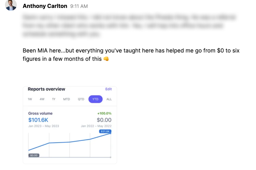 $100K in a few months